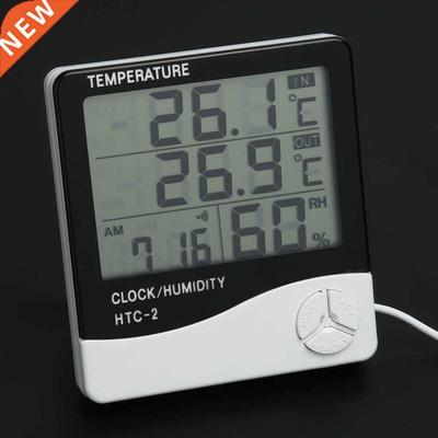 LCD Humidity Meter Weather ation Alarm Clock