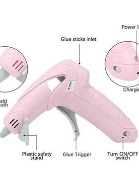 Mini Cordless Craft Glue Gun with Glue Sticks for Crafting