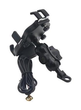 Motorcycle Phone Holder With USB 3.0 Fast Chging Adapter R