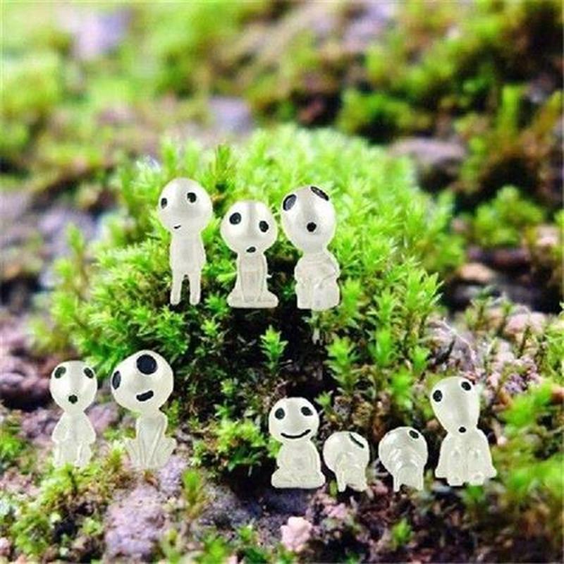 10pcs Garden Statue With Glow In The Dark Luminous Bedroom
