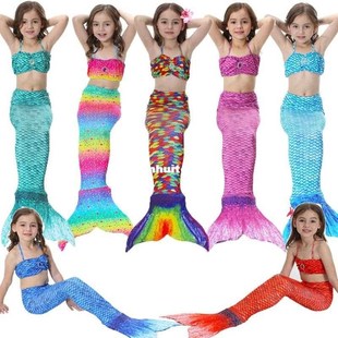 Mermaid Tail Costume Kids Zeemeerminstaart Met For Swimming
