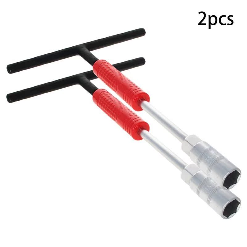 New 1pc/2pcs T-Handle Socket Wrench Plastic Handle CR-V Sand