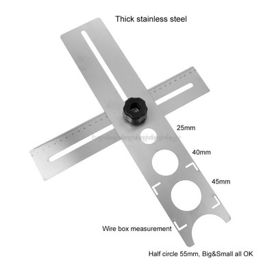 Multi-Functional Tile Locator Puncher Tapper Adjustable Tile