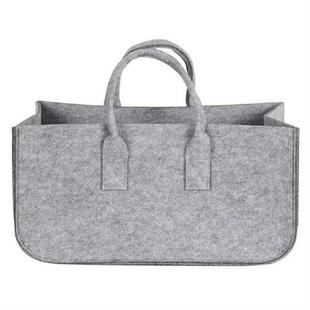 Capacity Bag Shopping Large Wood Felt Basket Log Firewood