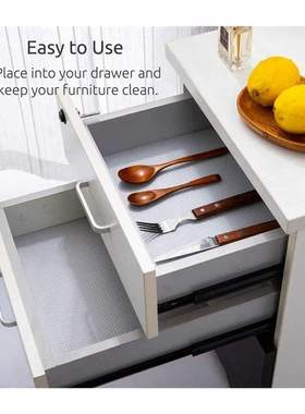 Shelf Lined with Non-Slip(Transparent, 5 Rolls of 45X150cm)