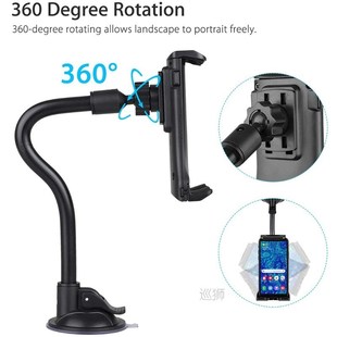 Car Tablet Holder Long Arm Suction Cup Mount for iPad Pro Ai