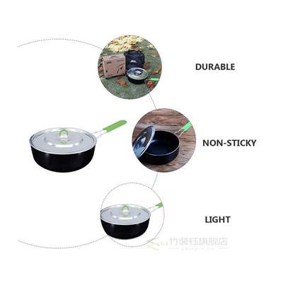 1pc Aluminium Alloy Non-Stick Flat Steak Pan Fry Skillet Coo