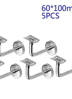 5pcs Stainless Steel Handrail Gudrail Stair Railing Suppor