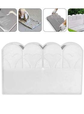 Quaint Garden Edging Mold DIY Plaic Flowerbed Concrete Mol