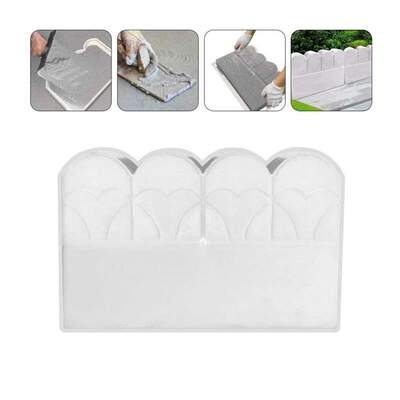 Quaint Garden Edging Mold DIY Plaic Flowerbed Concrete Mol