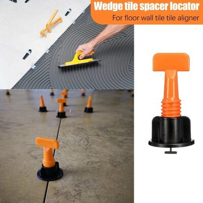 653pcs Reusable Tile Leveling Machine System, With Wrench Le