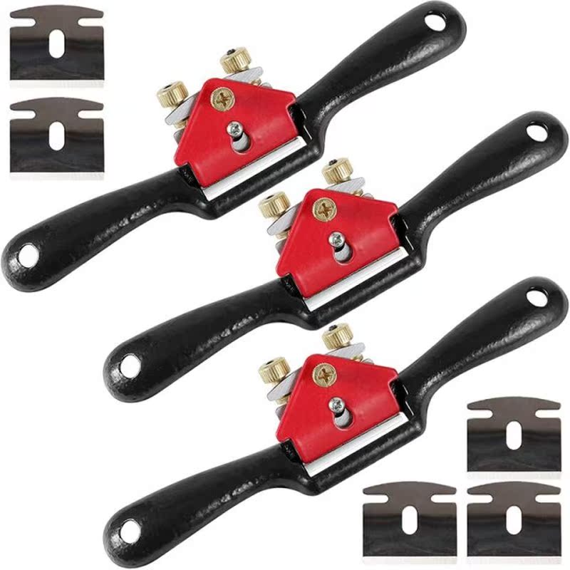 3 PCS 9 Inches Adjustable SpokeShave with Flat Base and with