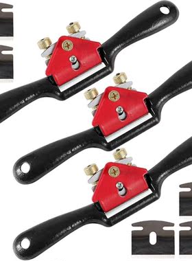 3 PCS 9 Inches Adjustable SpokeShave with Flat Base and with