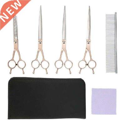 Pet Hair Double Tail Scissors Set Durable Portable Pet