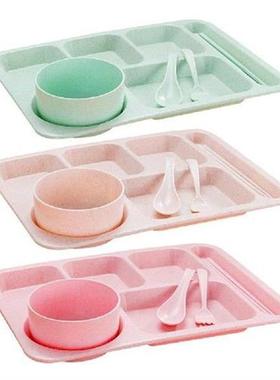 Durable Plastic Trays Divided Dinner Plate Lunch Container
