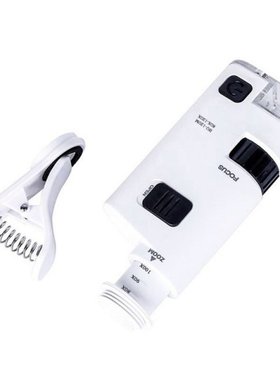 2022 New 80-120X Microscope With Phone Clip LED Lamp Magnifi