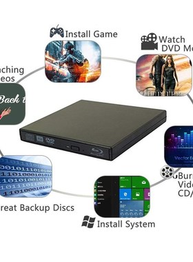 Bluray Player External SB 2.0 DVD Drive Blu-ray 3D 25G 50G B