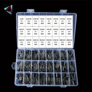 500Pcs/lot 0.1UF-1000UF 24Values Aluminum 16-50V Mix Electro