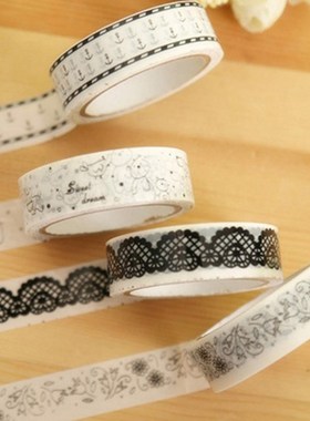 2pcs DIY Decorative Masking Tape 15mm * 10m Cute Scrapbookin
