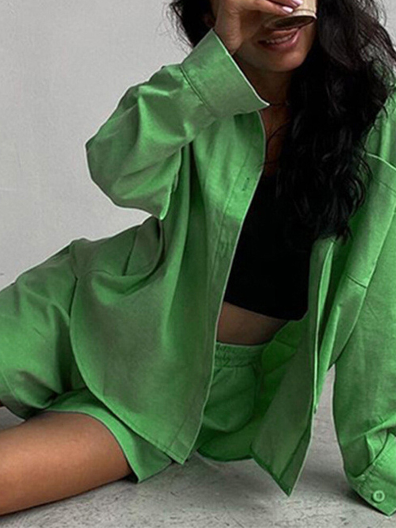 Casual Loungewear Matching Set 2022 Summer Cotton Women Trac