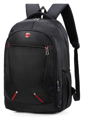 Zipper Laptop Rucksack Large Capacity School Shoulder Bag Ma