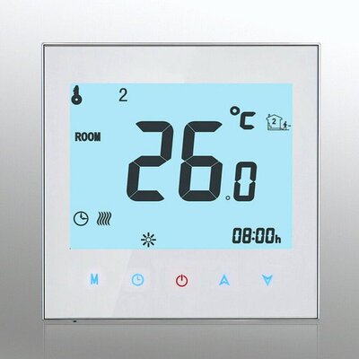 1Pc Durable Touch Screen Digital LCD Underfloor Room Thermos