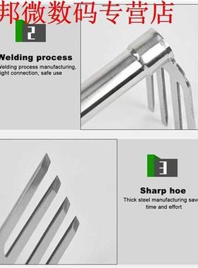 Mini Garden Tool Stainless Steel Rake Gardening Hoe Weeding