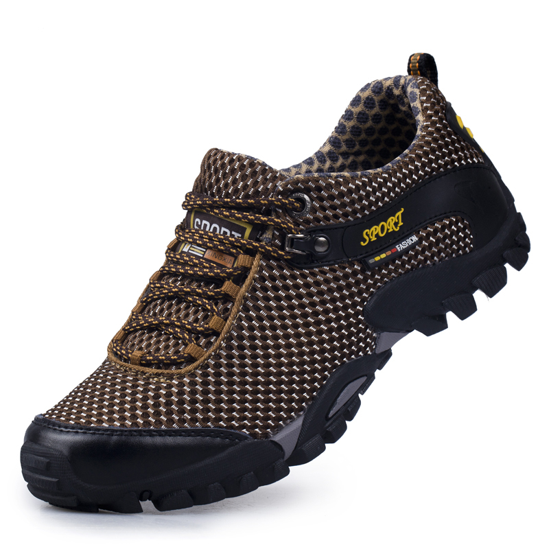 Newest Genuine Leather Men Outdoor Mountain Climbing Shoes N