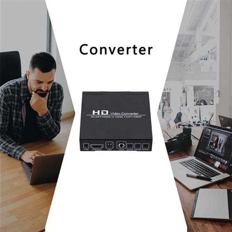 Professional SCART/HDMI To HDMI Converter 720P 1080P HD Vid