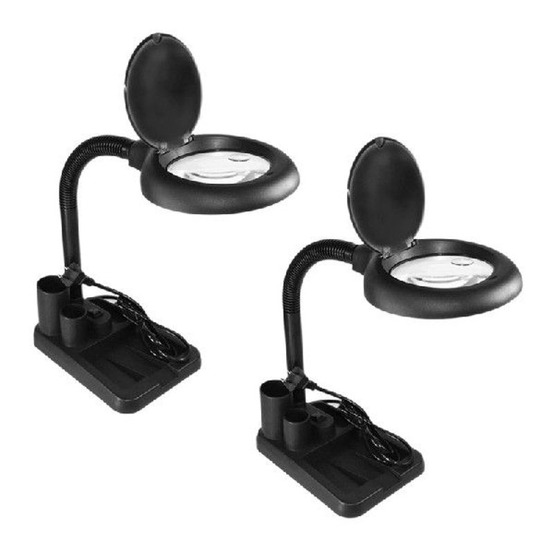 2X LED Magnifying Lamp 5X 10X Magnifier With Light Table