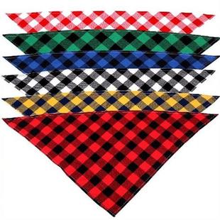 60pcs Large Dog Supplies Cotton Dog Bandana Thick Washable