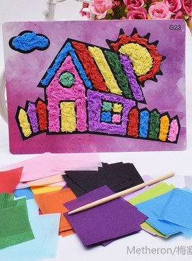 Diy House Crafts Toys For Children Felt Paper Girl Handicraf