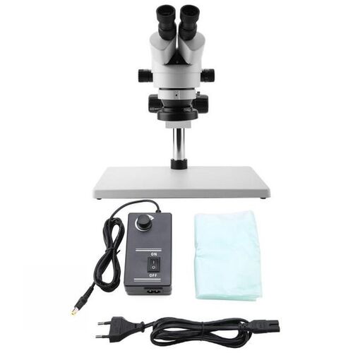 7X-45X Binocular Stereo Zoom Microscope WF10X/20 Eyepieces 1