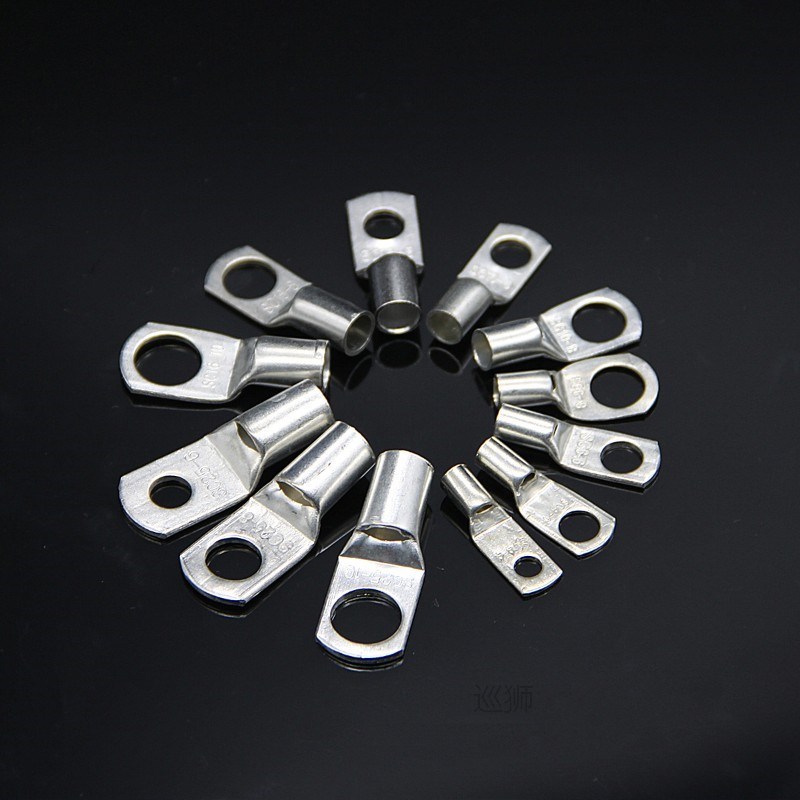 60/100/170Pcs Really Bolt Hole Tinned Copper Bare Cable Lugs