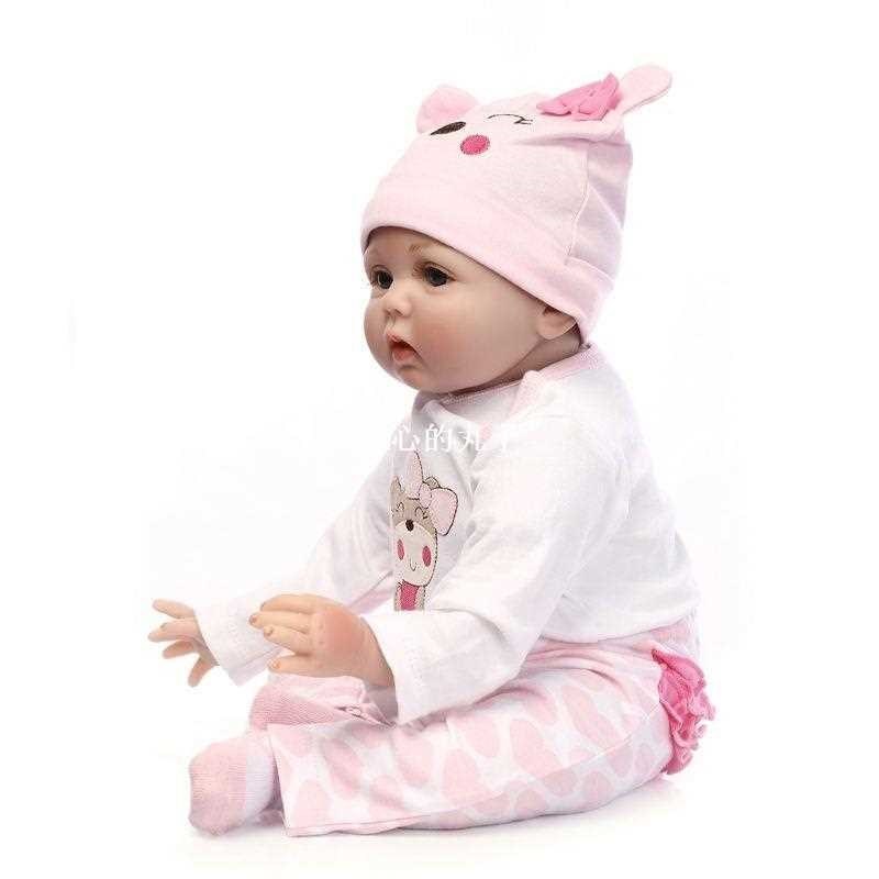55 cm NPK Collection Reborn Baby Doll Soft Silicone For Girl
