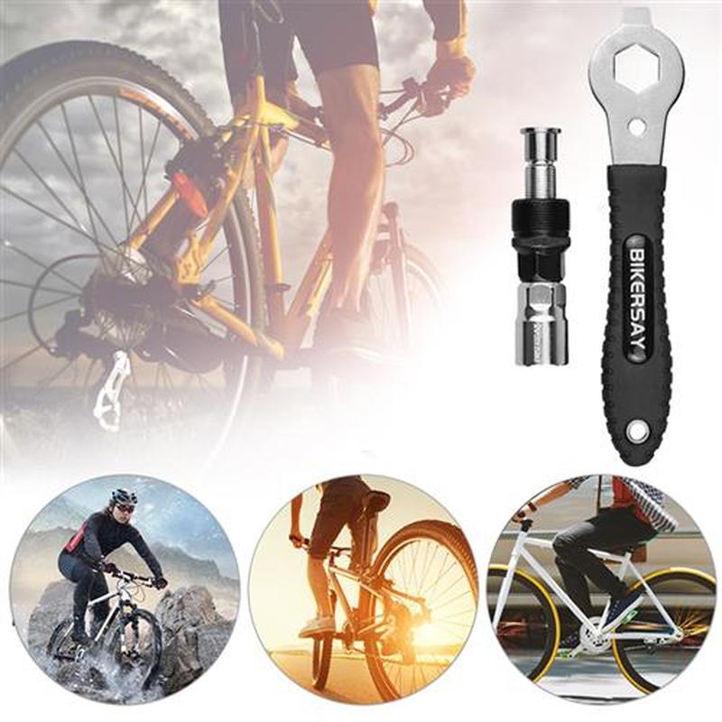 BIKERSAY Bike Crank Remover Practical Bike Crankset Repair