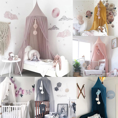 Baby Canopy Mosquito Net Bed Canopy Curtain Bedding Crib Net