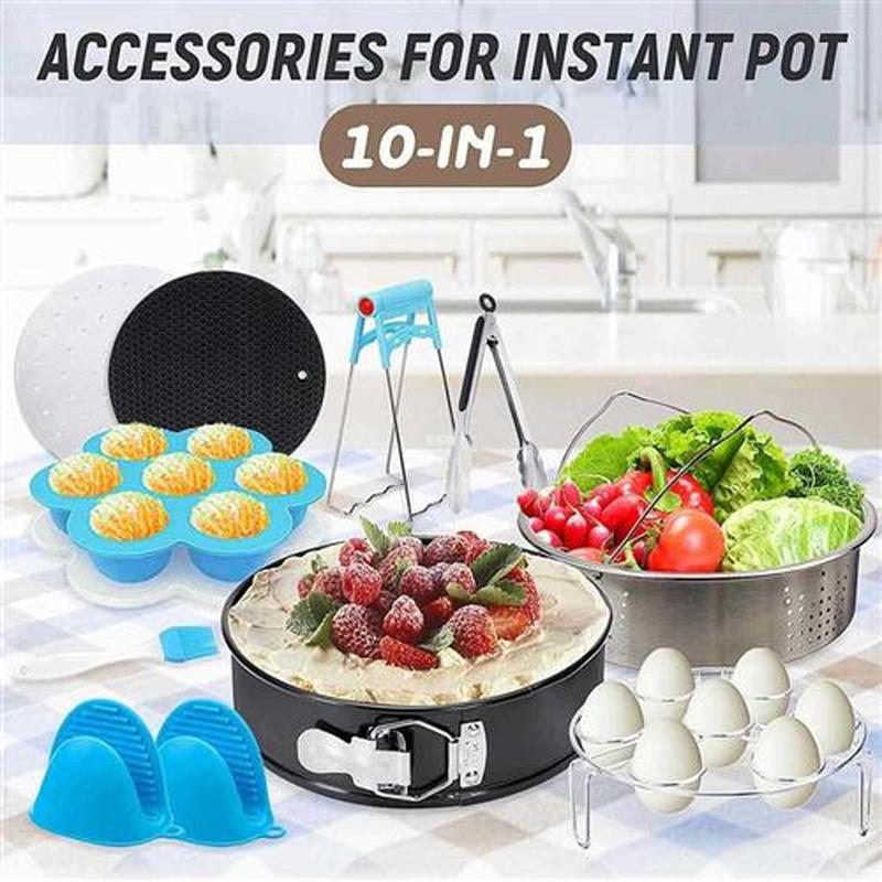 10 Pcs Instant Pressure Cooker Pot Accessories Steamer Stain