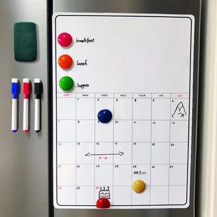 Fridge Whiteboard Set Magnetic Calendar For Refrigerator mes