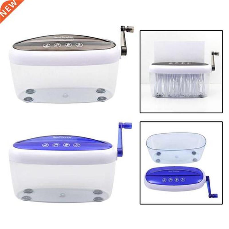 A4 Mini Hand Crank Shredder Crusher Paper Documents Cutting