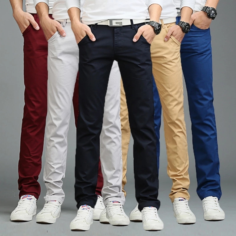 8 Color Classic Casual Men Pants Spring Autumn New Business