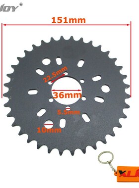 6 Hole 36T Rear Chain Sprocket For 49cc 50cc 60cc 80cc Motor
