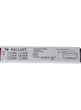220-240V AC 36W Wide Voltage T8 Electronic Ballast Fluoresce