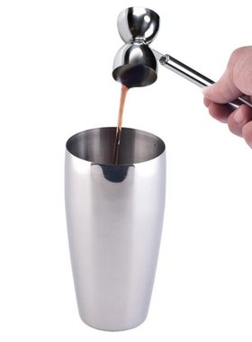 Stainless Steel Double Jigger Measure Cup Long Handle for Co