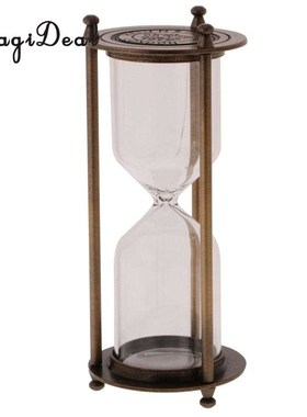 MagiDeal helf Display Count Down Empty Sand Glass Hourglass