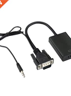 VGA to HDMI 1080P Converter HD Audio AV HDTV Audio Cable HDM