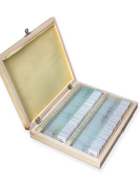 Prepared Microscope Slides Set for Kids Students Biological