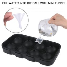 1Pcs 8 Cavity Ice Ball Tray Silicone Ice Cube Ball Frozen Ic