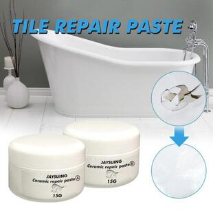 2Pcs Ceramic Paste Floor Tile Adhesive Tile Repair Agent Tub