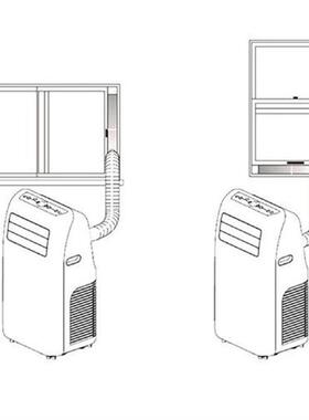 Portable Air Conditioner Window Kit Convenient Disassembly